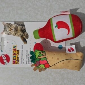 Cat Toys‎ NWT Mexican Take-Out Spot Brand